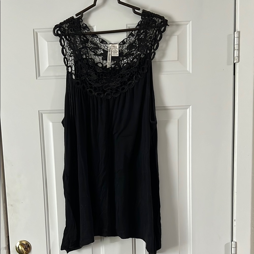 Simply Irresistible Black Asymmetrical Embellished Camisole